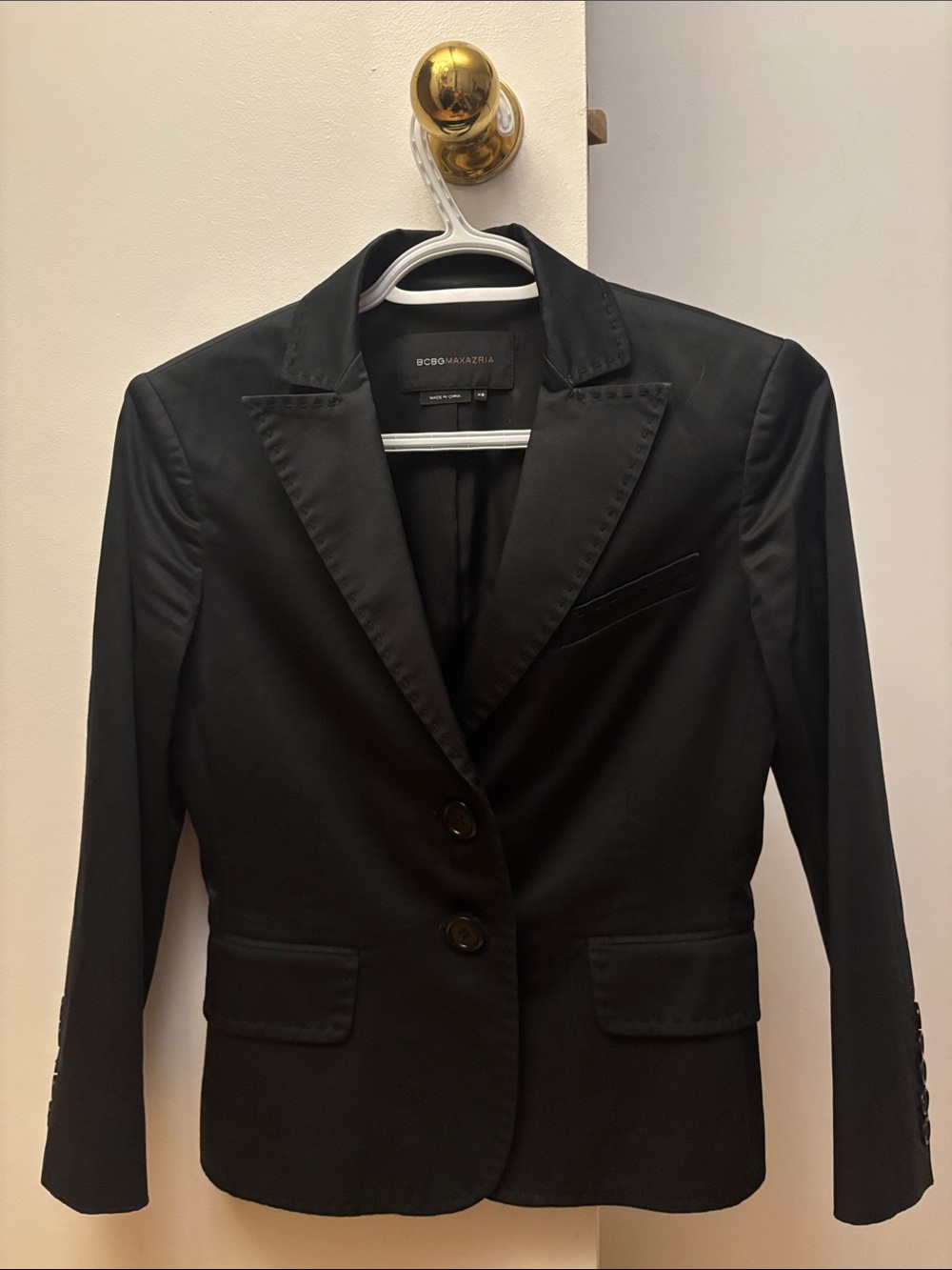 BCBGMaxAzria Black Women's Tailored Blazer